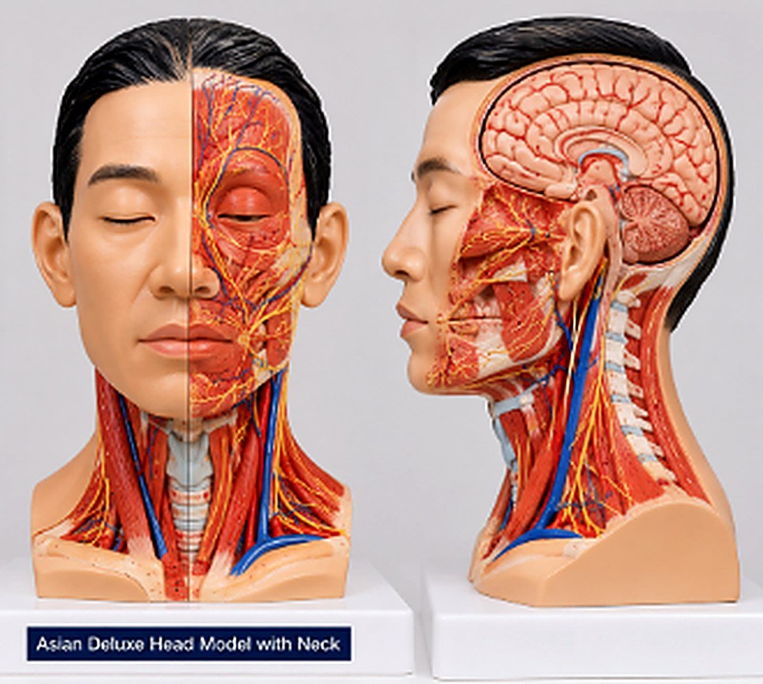 Asian Deluxe Head Model with Neck — product photograph | VistaStay Med